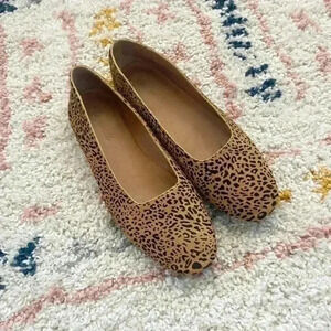 Madewell calf hair round toe flats 6 1/2